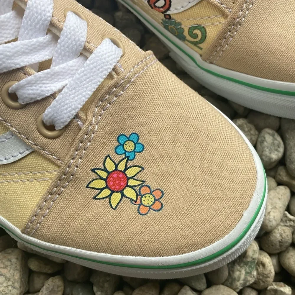 Little Kids Vans Old Skool x Sesame Street Elmo Sneakers Shoes Size 2